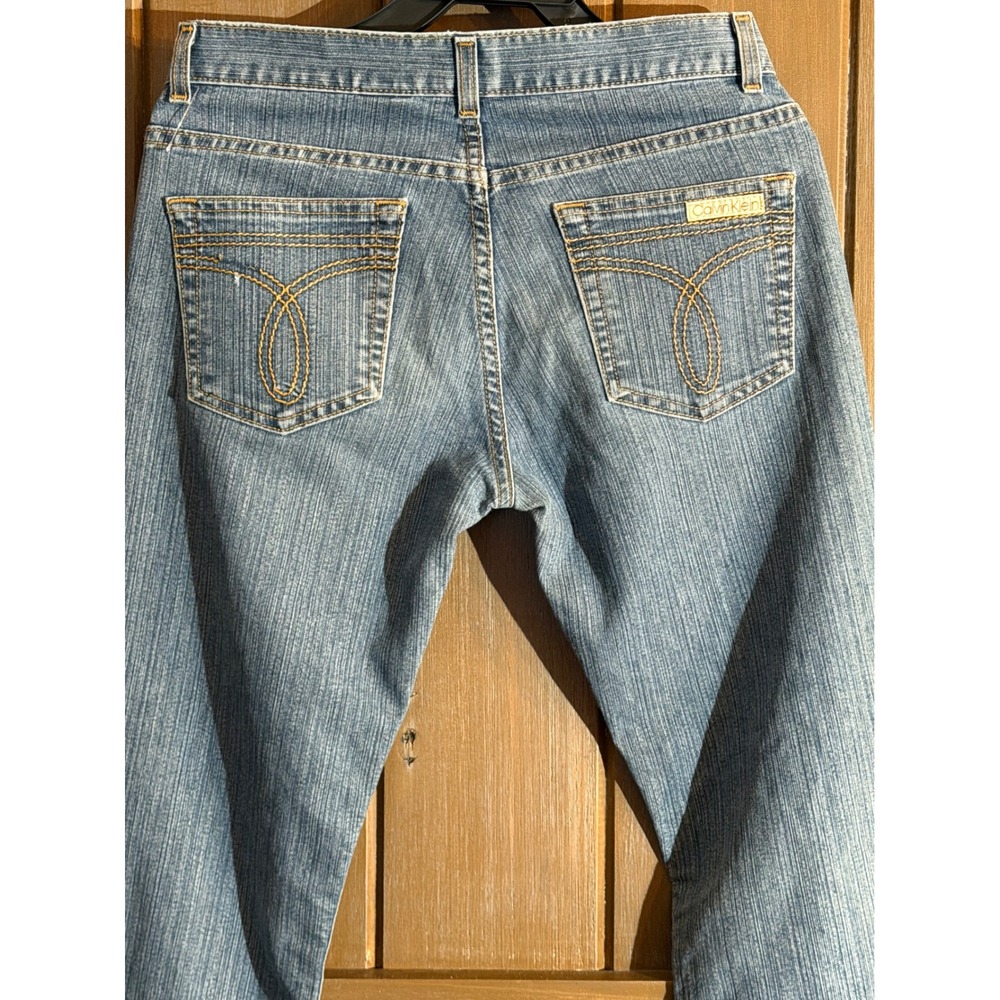 Calvin Klein Jeans Vintage  Flare Leg Blue Denim JB34A12C Size 7